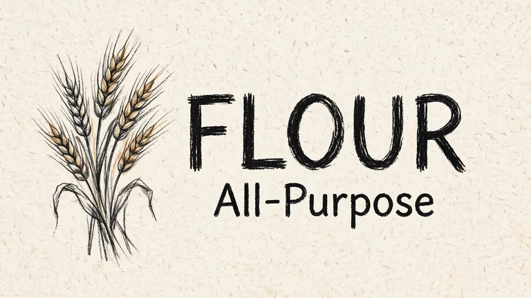 Pantry canister label for FLOUR, an AI-generated example made with Muse Image