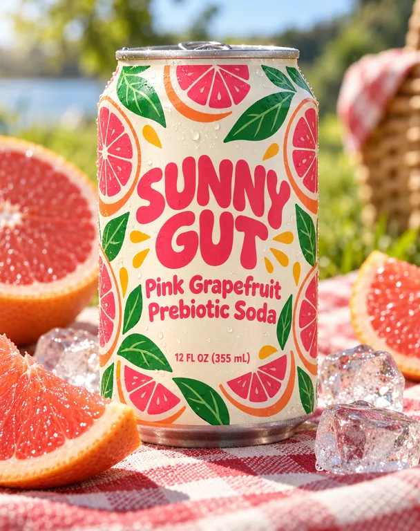 Soda can for , an AI-generated example made with GPT Image 2.5 Sunburst