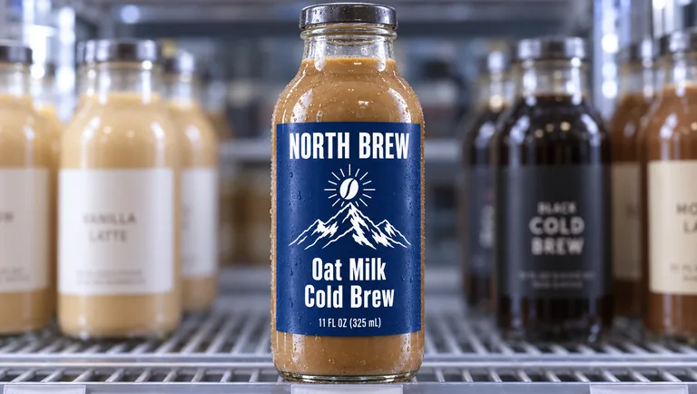 Cold brew bottle for , an AI-generated example made with GPT Image 2.5 Sunburst